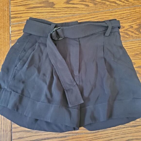 A.L.C. bronson belted high waist pleated black sho - Picture 5 of 5